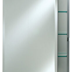 Arch Top Frameless Medicine Cabinets, 20" x 30", Right Hinge