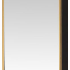 Talayuela Framed Medicine Cabinet with Mirror, Brushed Gold Frame, 16"w x 24"h