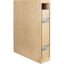 6" Wide Base Cabinet Pull Out Filler with Soft Close Slides and Adjustable Shelves
