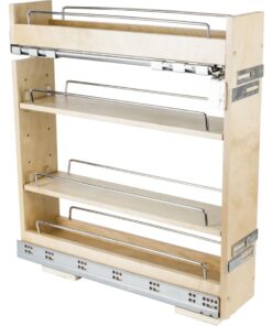 5" No Wiggle Soft Close Base Cabinet Pull Out Shelves - Pre-Assembled