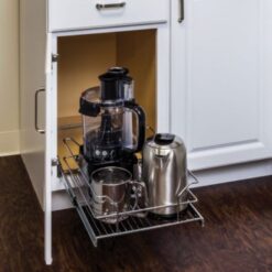 18 Inch Base Cabinet Steel Wire Pull Out Shelf