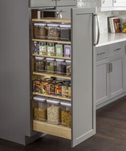 5-1/2 Inch Wide by 48 Inch Tall Cabinet Pull Out Shelves