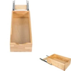 Preassembled 10-1/4 Inch Wide Soft Close Rollout Shelf System for 12 Inch Base Cabinet Openings