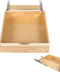 Preassembled 22-1/16 Inch Wide Soft Close Rollout Shelf System for 24 Inch Base Cabinet Openings