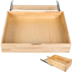 Preassembled 31-1/16"W Wood Soft Close Rollout Shelf / Pull Out Drawer for 36 Inch Base Cabinets - Made in USA
